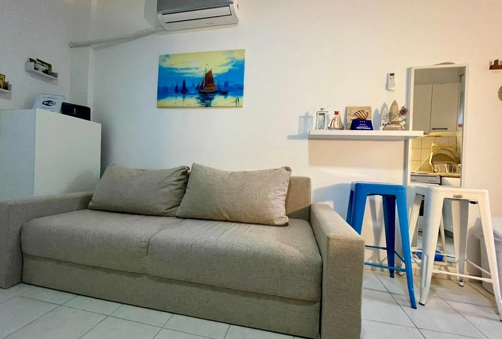 Sunny Sea View Apartment- Geoponika - Free Parking Nea Kallikrateia Greece