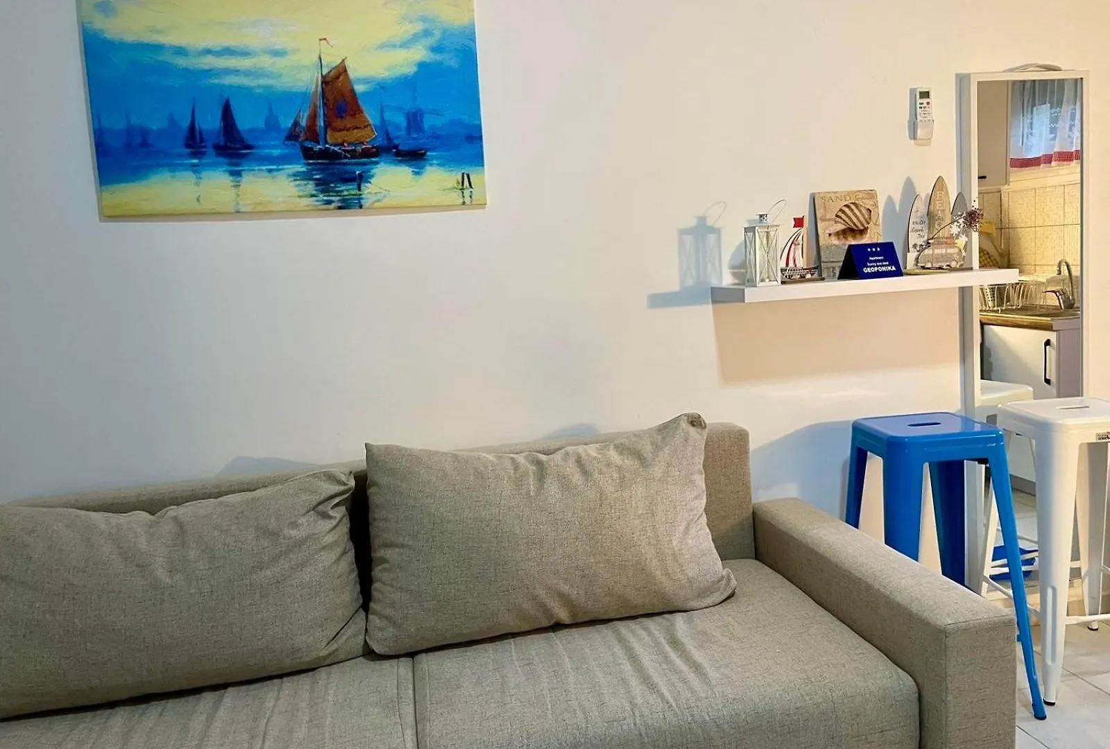 Sunny Sea View Apartment- Geoponika - Free Parking Nea Kallikrateia Apartment